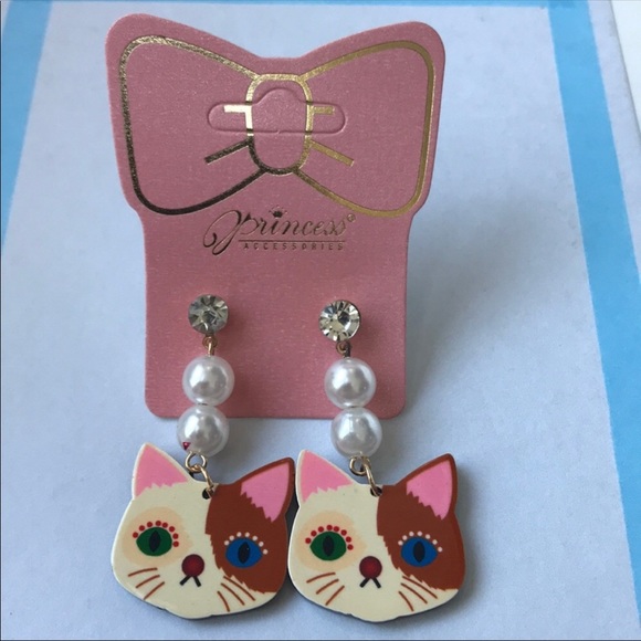 SOLD//🐱CAT🐈 Earrings ✨NEW✨ with 🏷tags!✨ - Picture 5 of 7